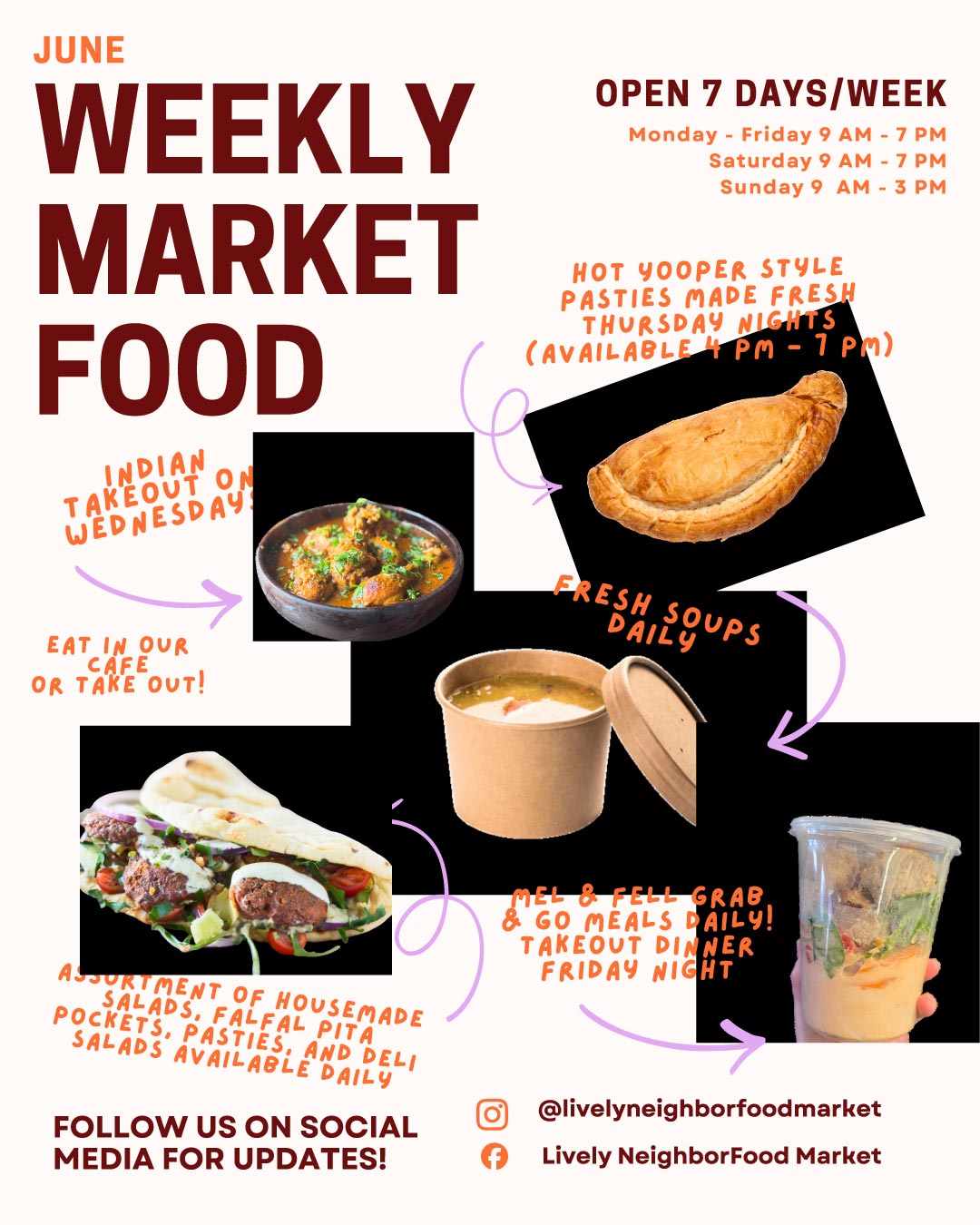 July Weekly Market Food
